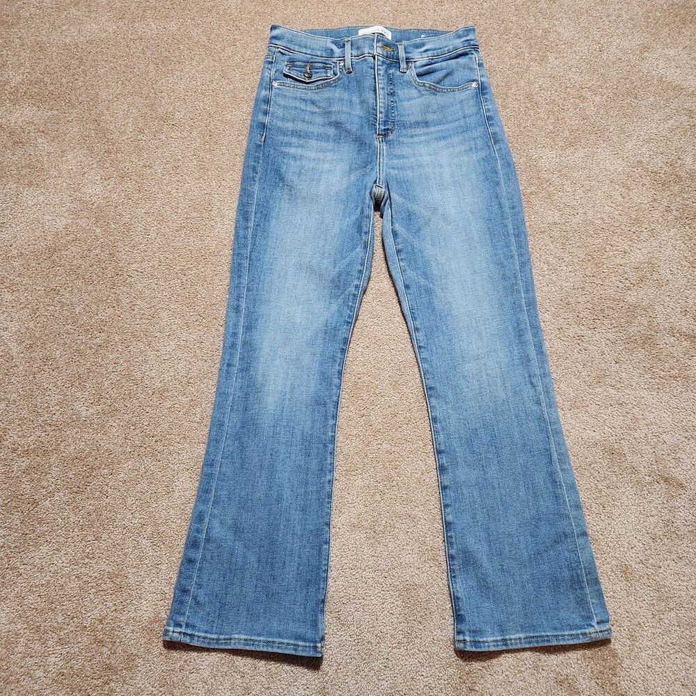 Loft Jeans Women 2/26 High Rise The Kick Crop Light Wash